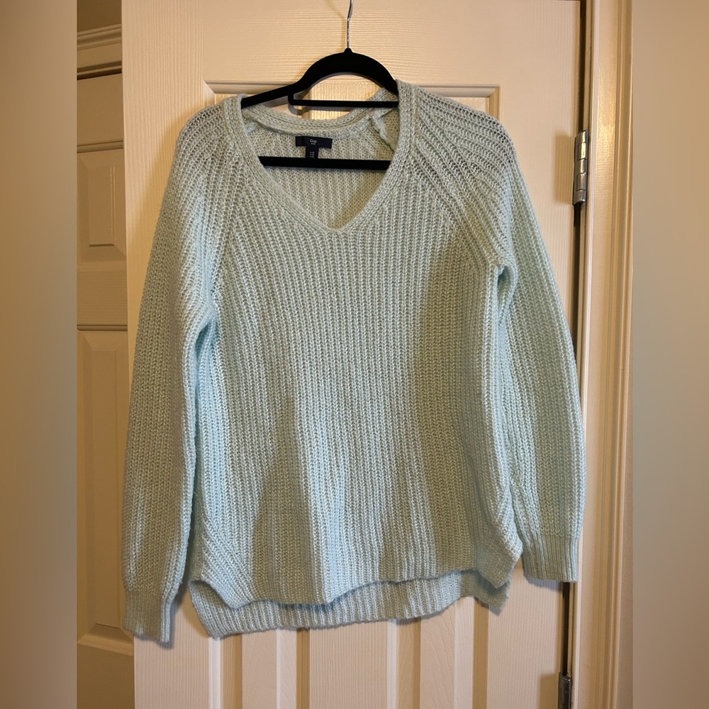 Gap light teal sweater